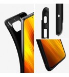 Case Poco X3 PRO X3 NFC Spigen Rugged Armor Carbon Softcase Casing